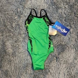 NTW Never worn Dolfin green bathing suit